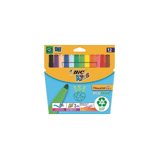 Picture of BIC KID FIBRE TIPS LARGE JUMBO X12
